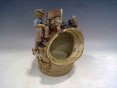 Lot 28 - A Studio Pottery Salt Pig. The Pig is 22cm tall.
