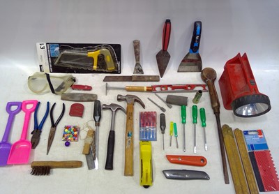 Lot 116 - A Selection of Hand Tools and Paint Brushes.