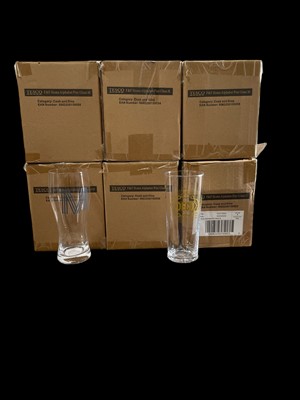 Lot 118 - Twenty-four alphabet pint glasses, M, K&G...