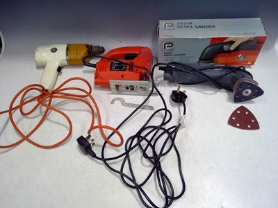 Lot 119 - A Black & Decker Jigsaw, a Detail Sander and a...