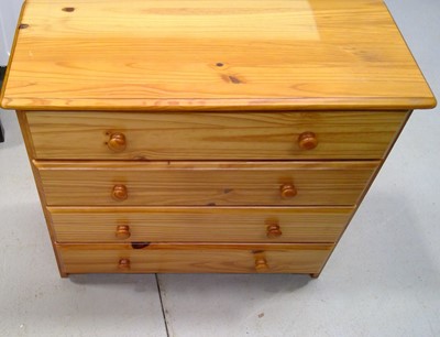 Lot 135 - A Modern Pine Chest of Drawers. The Chest...