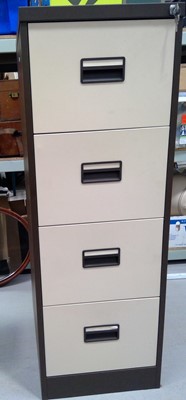Lot 137 - A Metal Four Drawer Filing Cabinet with Keys....
