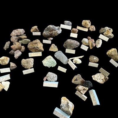 Lot 175 - A collection of rocks and minerals. etc....