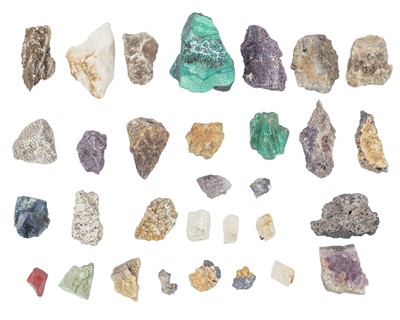 Lot 46 - A collection of minerals and ore.