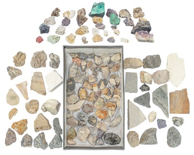 Lot 46 - A collection of minerals and ore.