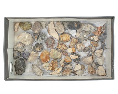 Lot 46 - A collection of minerals and ore.