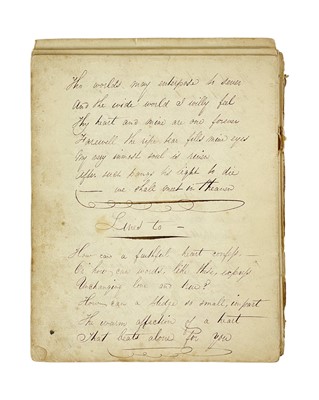 Lot 217 - An early 19th century calligraphy exercise book