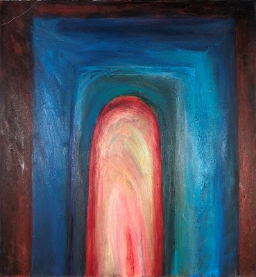 Lot 350 - Elizabeth HUNTER (b.1935) Abstract Oil on...