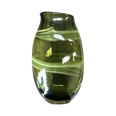 Lot 200 - A large, hand-blown, studio art glass vase,...
