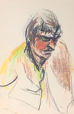 Lot 352 - Julian DYSON (1936-2003) Portrait of a Man...