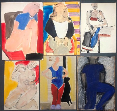 Lot 354 - John EMANUEL b.1930 Figures 6 loose works...