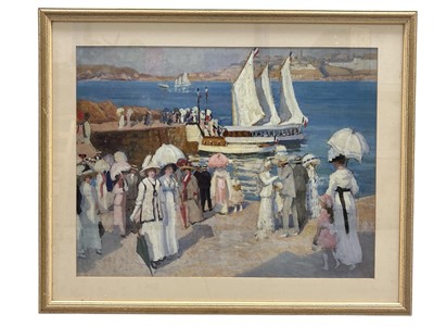 Lot 222 - Ethel CARRICK FOX (1872-1952), 'The Quay At...