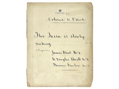 Lot 226 - (Queen Victoria) The Queen is Slowly Dying