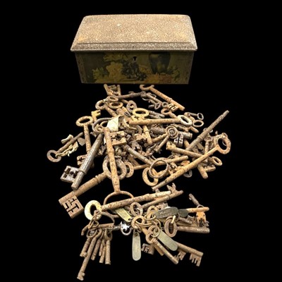 Lot 248 - A selection of antique keys.