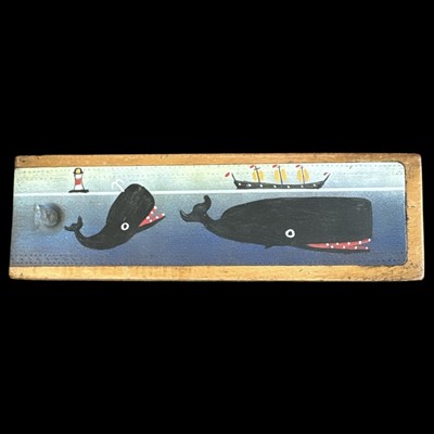 Lot 1 - Stephen CAMPS (1957), two whales, a ship and...