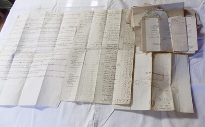 Lot 1303 - OLD CORNISH DOCUMENTS. 23 schedules & Land...