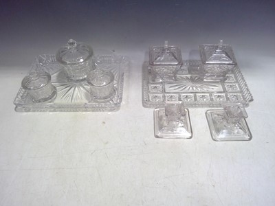 Lot 78 - Two Cut Glass Dressing Table Sets.
