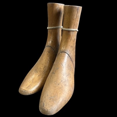 Lot 68 - A vintage pair of boot lasts.
