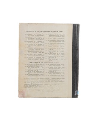 Lot 1 - (Egyptology and the Egypt Exploration Fund) Flinders Petrie and Guy Brunton et al