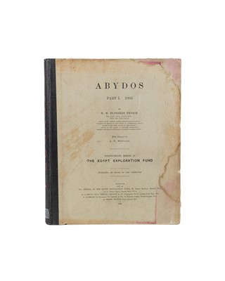 Lot 1 - (Egyptology and the Egypt Exploration Fund) Flinders Petrie and Guy Brunton et al
