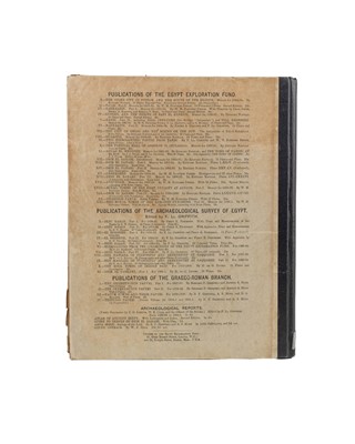 Lot 1 - (Egyptology and the Egypt Exploration Fund) Flinders Petrie and Guy Brunton et al