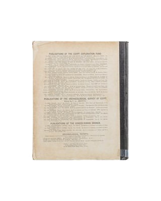 Lot 1 - (Egyptology and the Egypt Exploration Fund) Flinders Petrie and Guy Brunton et al