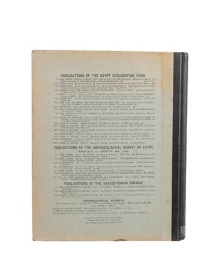 Lot 1 - (Egyptology and the Egypt Exploration Fund) Flinders Petrie and Guy Brunton et al