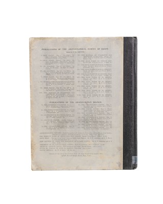 Lot 1 - (Egyptology and the Egypt Exploration Fund) Flinders Petrie and Guy Brunton et al