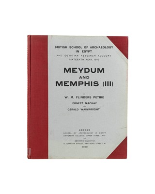 Lot 1 - (Egyptology and the Egypt Exploration Fund) Flinders Petrie and Guy Brunton et al