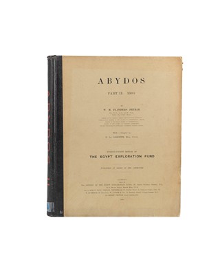 Lot 1 - (Egyptology and the Egypt Exploration Fund) Flinders Petrie and Guy Brunton et al