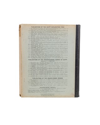 Lot 1 - (Egyptology and the Egypt Exploration Fund) Flinders Petrie and Guy Brunton et al