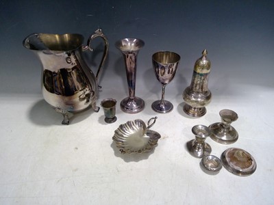 Lot 83 - A Mappin & Webb Dish, a Plate Jug, Bud Vase,...