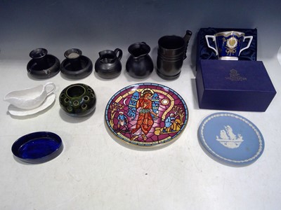 Lot 85 - Prinknash Pottery, a 24.5cm Prinknash Plate, a...