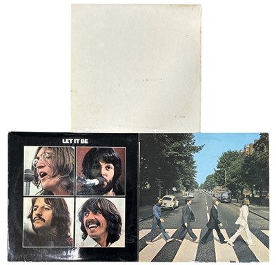 Lot 16 - The Beatles, three 12" albums; 'The Beatles'...