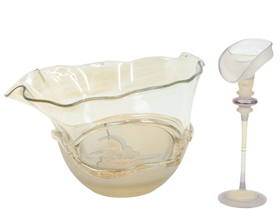Lot 251 - Ion Tamaian (1954, Romanian) Art glass bowl.