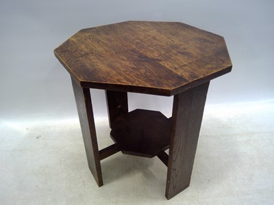 Lot 55 - An Octagonal Oak Planter. The height is 36cm...