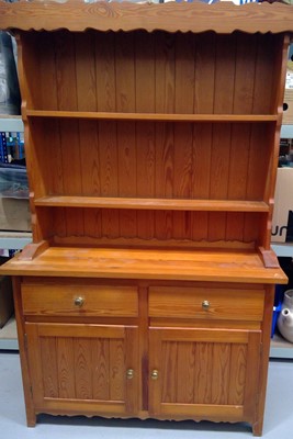 Lot 56 - A Pine Dresser. The height is 183cm, width...