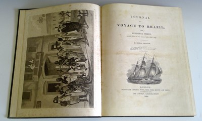 Lot 1319 - MARIA GRAHAM. "Journal of a Voyage to Brazil,...
