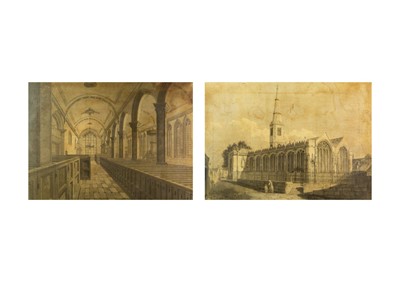 Lot 828 - (Truro) F. C. Lewis after W. Varley South West View of St. Mary's Church, Truro.