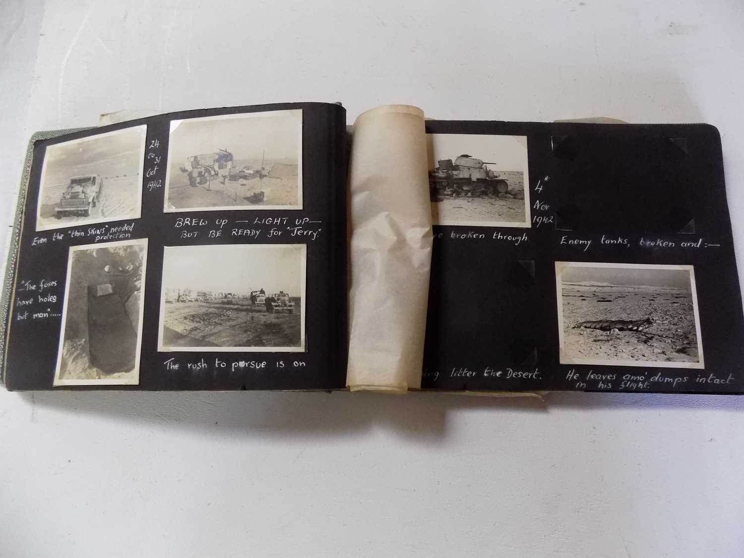 Lot 1321 - BATTLE OF EL ALAMEIN. 15 original photos...