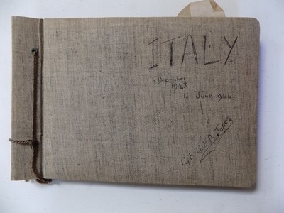 Lot 1322 - ITALIAN CAMPAIGN. Good photo album containing...