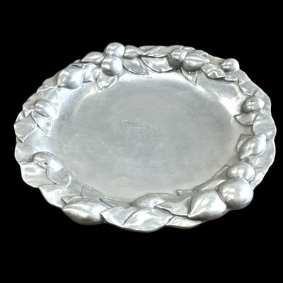 Lot 129 - A cast aluminium fruit bowl, 40cm in diameter,...
