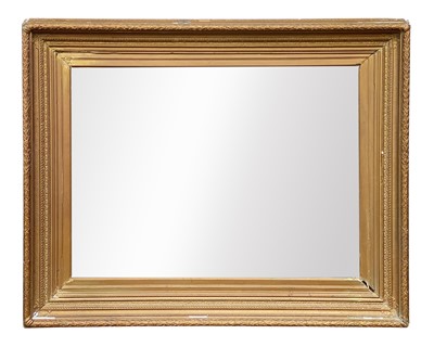 Lot 517 - A 19th century gilt framed mirror.
