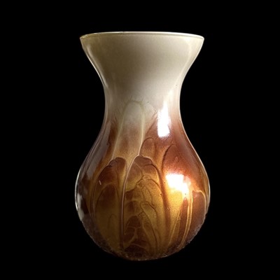 Lot 132 - A hand-blown German art glass vase, 18cm tall.