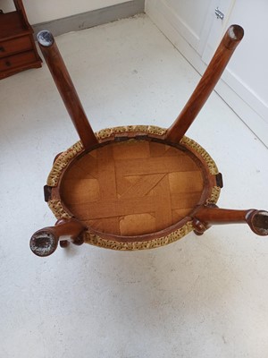 Lot 734 - A George II walnut 'Shepherd's Crook' armchair.