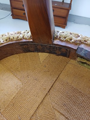 Lot 734 - A George II walnut 'Shepherd's Crook' armchair.