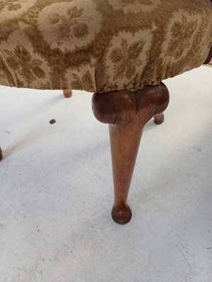 Lot 734 - A George II walnut 'Shepherd's Crook' armchair.