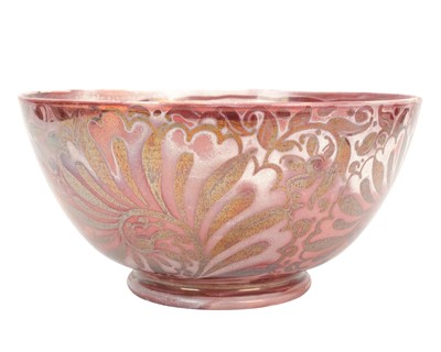 Lot A British art pottery bowl, possibly Bernard Moore.