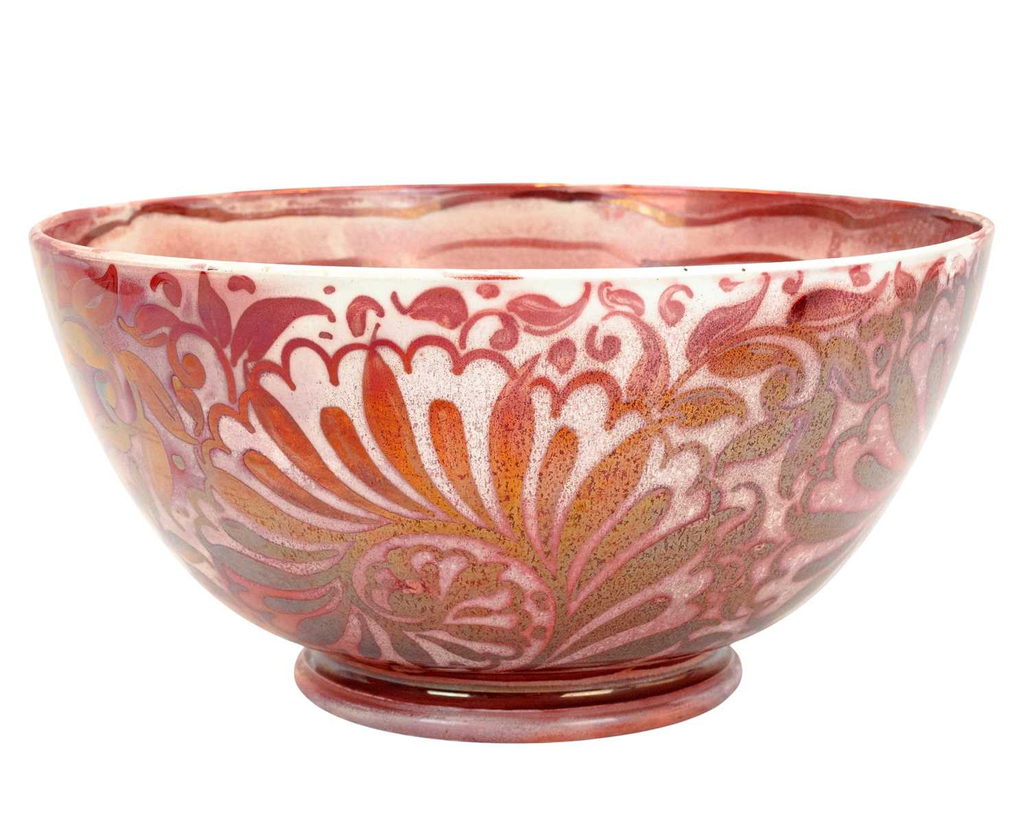 Lot A British art pottery bowl, possibly Bernard Moore.