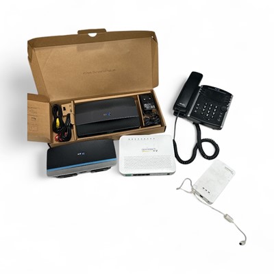 Lot 141 - A BT telephone and a selection of wi-fi...